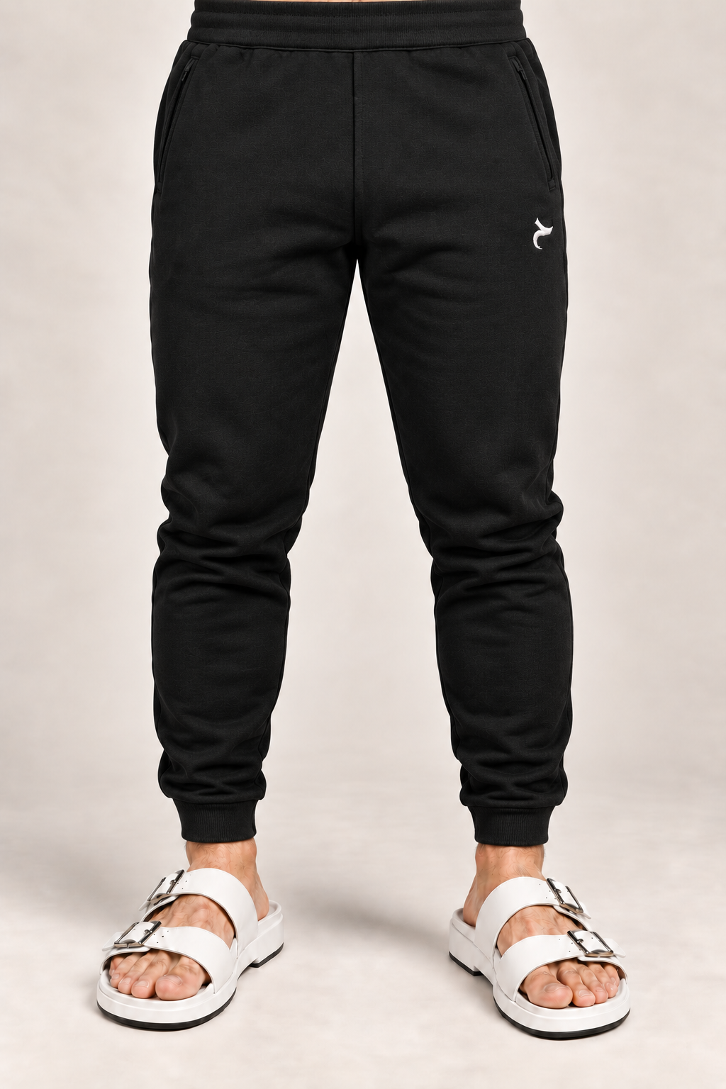 Slim Fit Joggers with Zip Pockets
