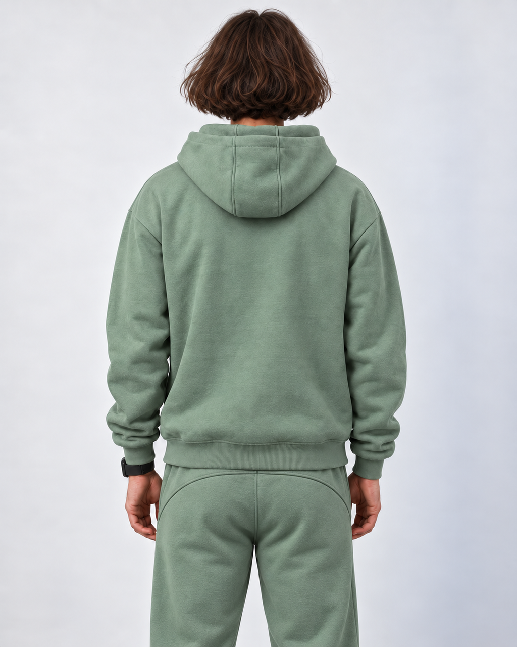 Green oversized hoodie