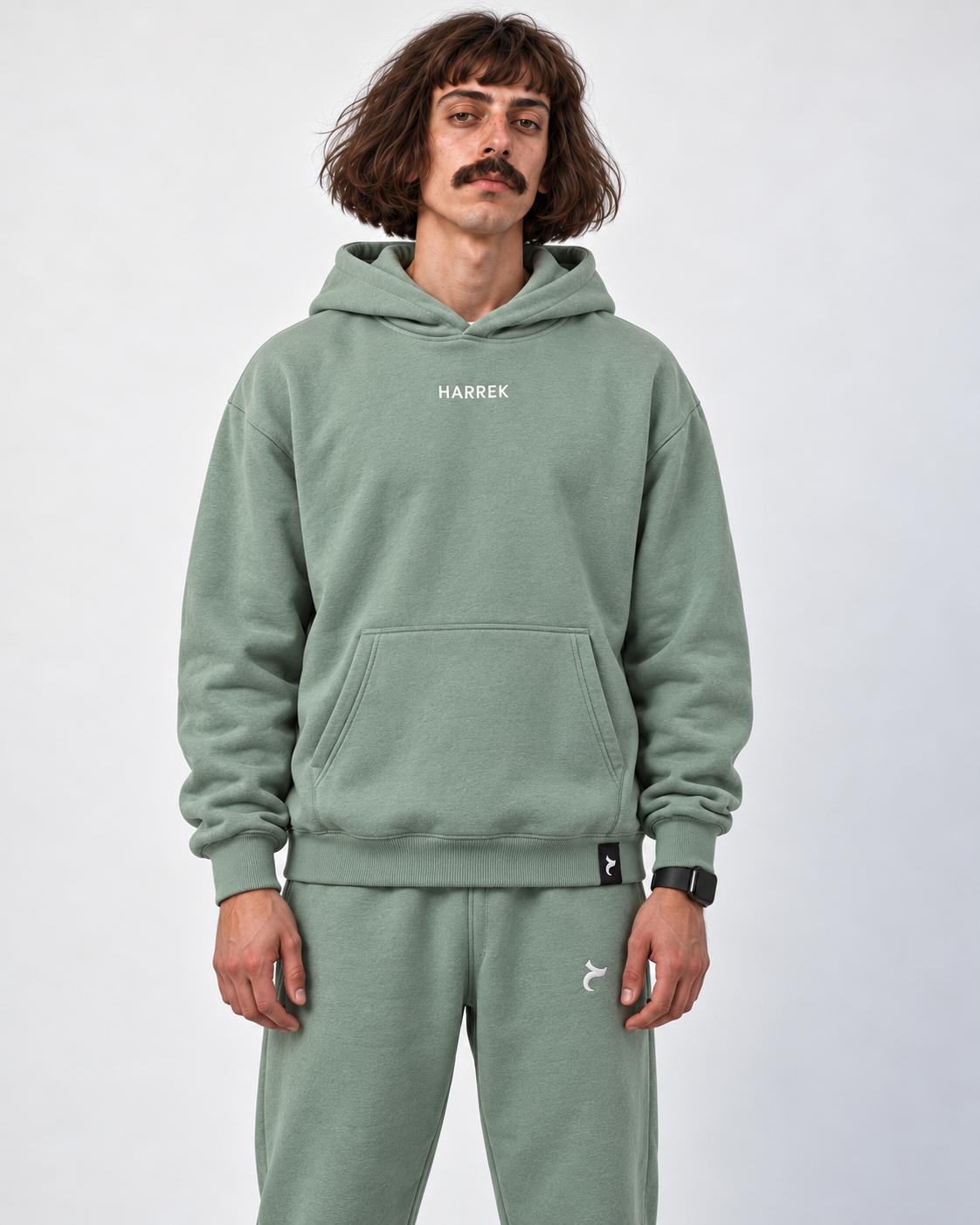 Green oversized hoodie