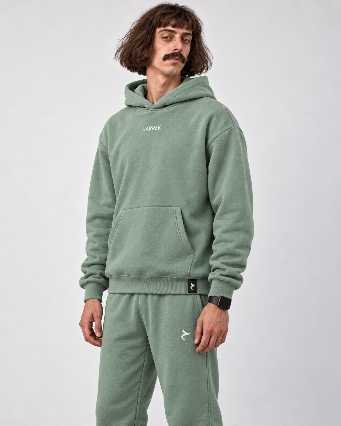 Green oversized hoodie